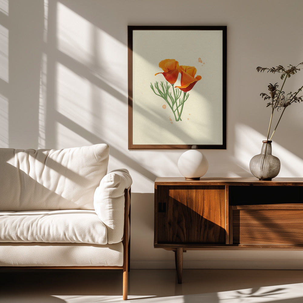 California Poppy Poster