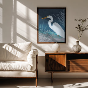 Egret Copy Poster