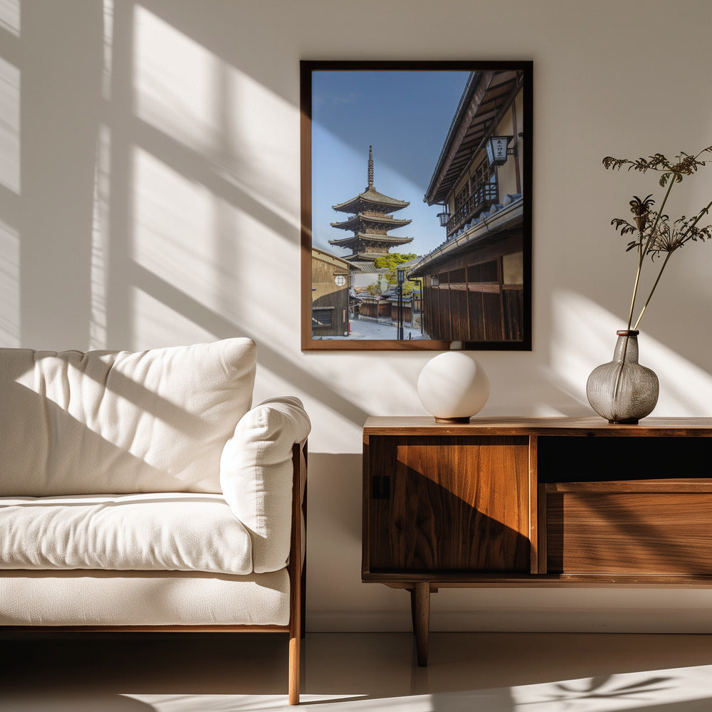 Historic Kyoto with Yasaka Pagoda Poster