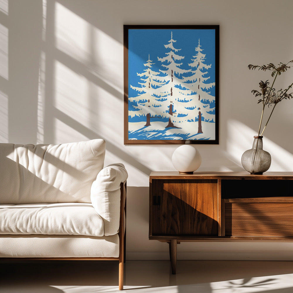 Harz Winter Trees Poster