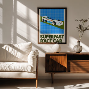 Superfast Race Car Poster