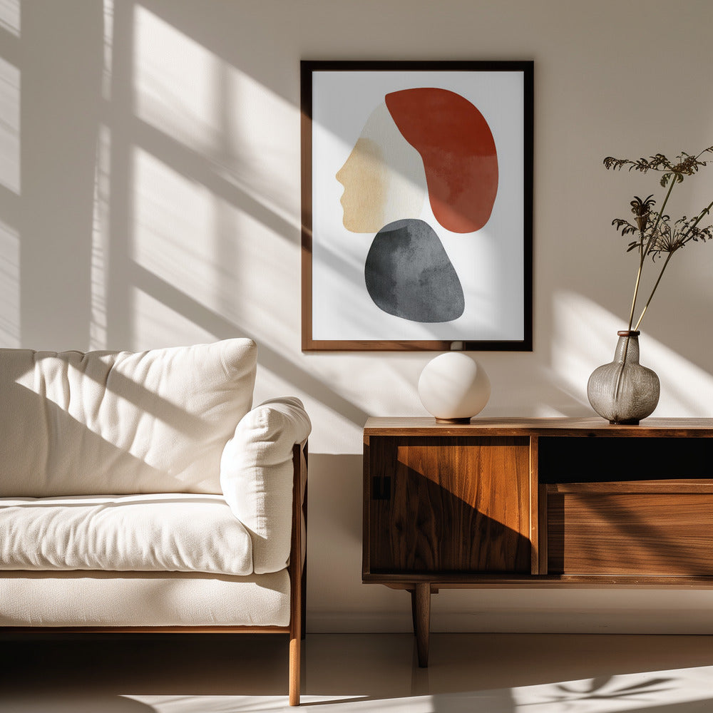 Abstract Minimalist Shapes No 1 Poster