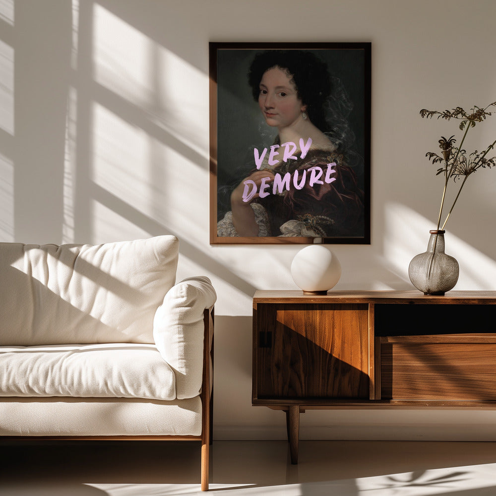 Demure Lady Poster