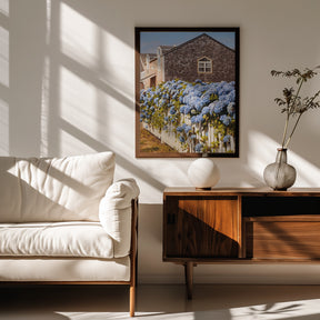 Cannon Beach Hydrangeas Poster