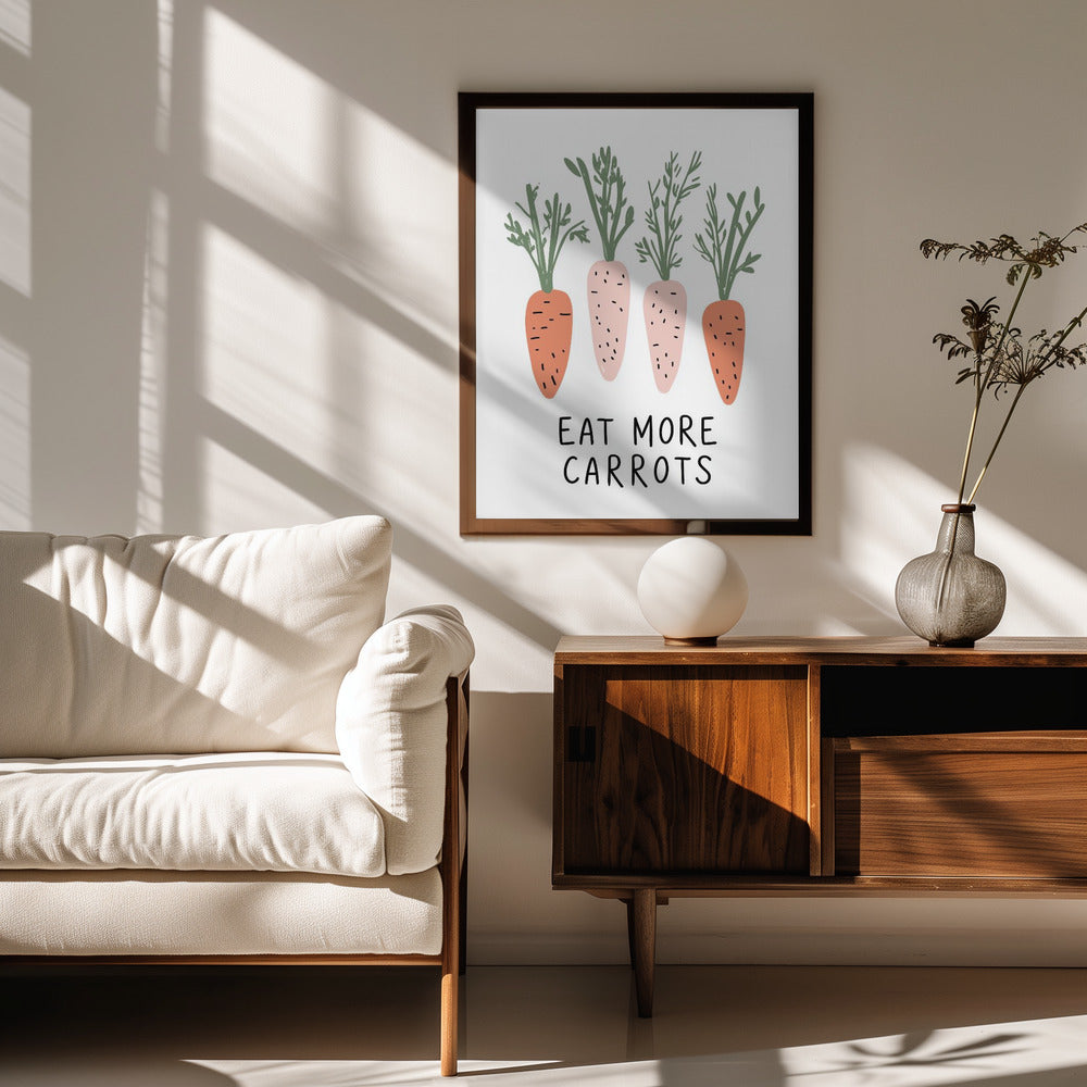 Eat More Carrots Poster