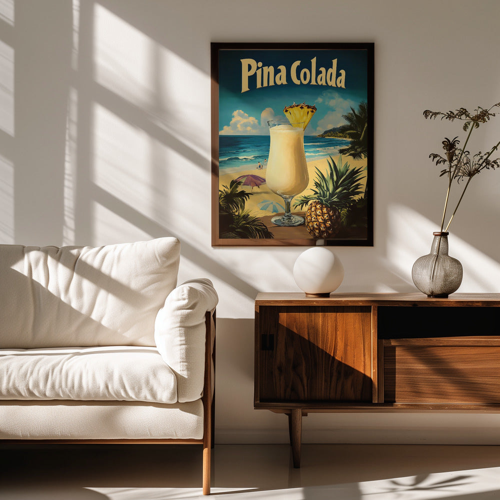 Pina Colada Vintage Poster