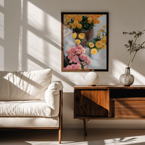 Chrysanthemum Blooms | Autumn Floral Still Life Poster