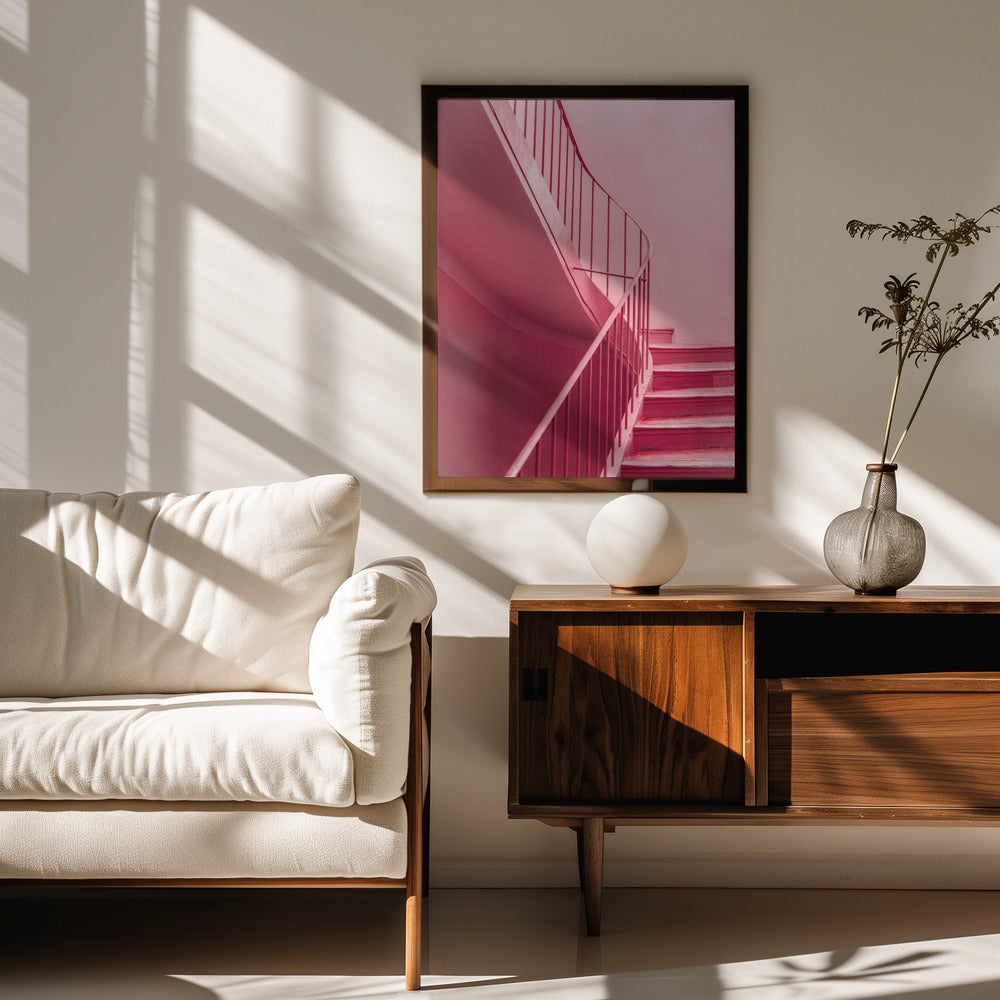 Plum Steps | Architectural Minimalism Poster