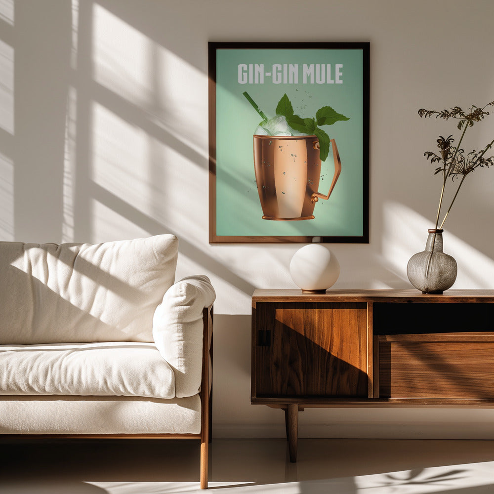 Gin Gin Mule Copper Poster