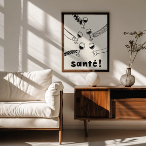 Santé Wine Party with Friends Poster