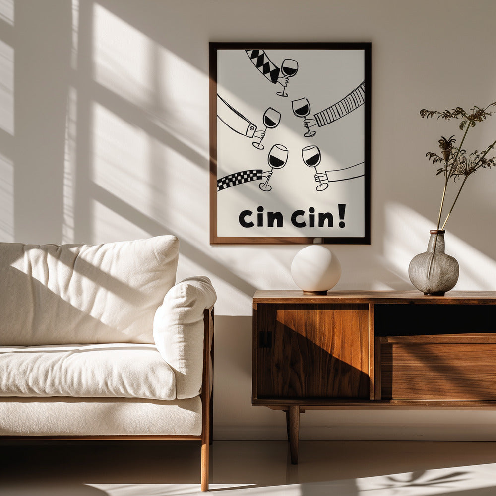 Cin cin! Wine Party with Friends Poster