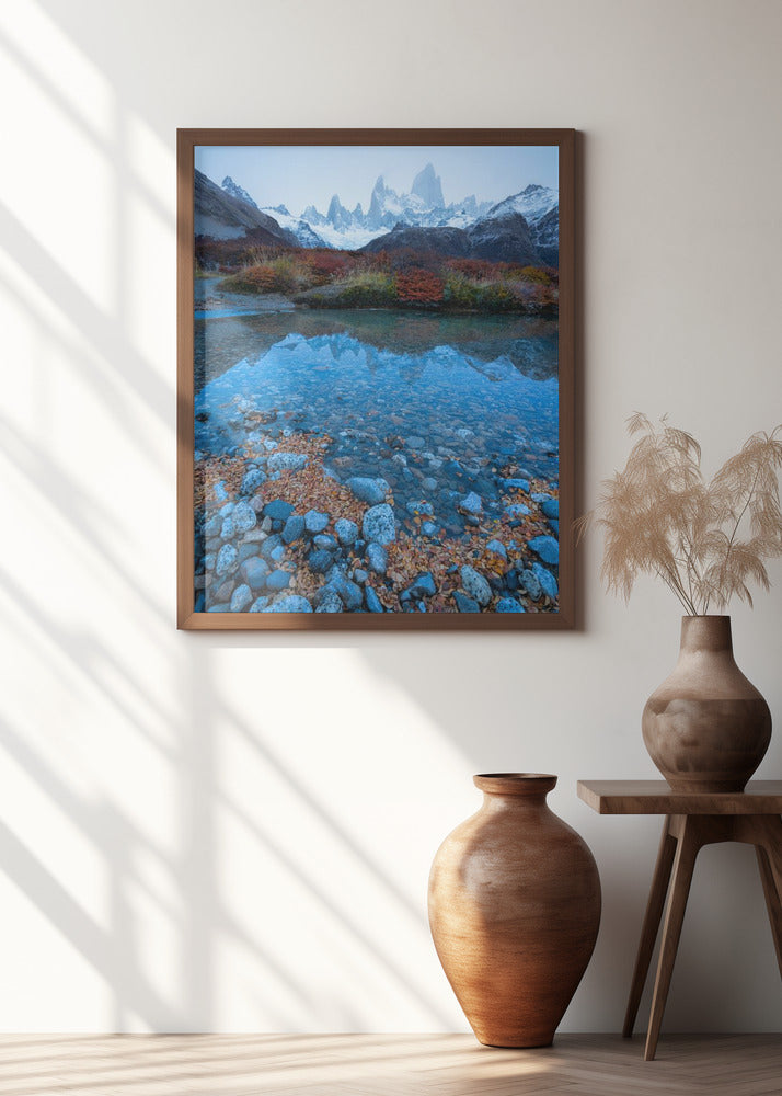 Blue Fitz Roy Poster