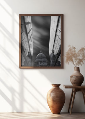 The St Paul's Cathedral in Reflection Poster