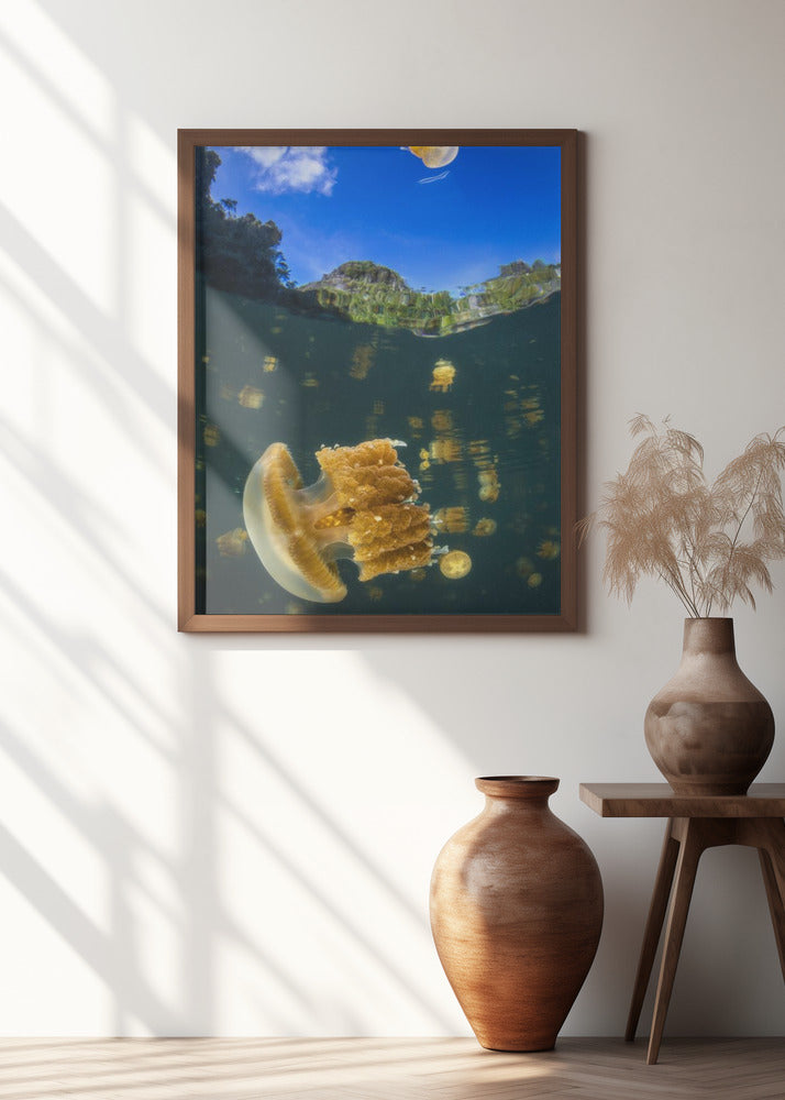 Flying jellyfish Poster