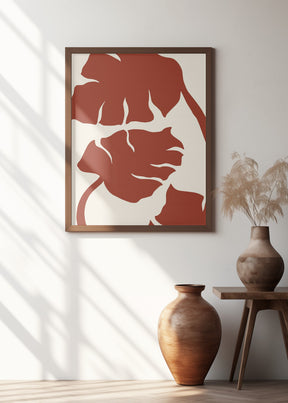 Monstera Brown Poster