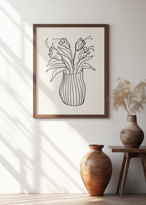 Vase Sketch Poster