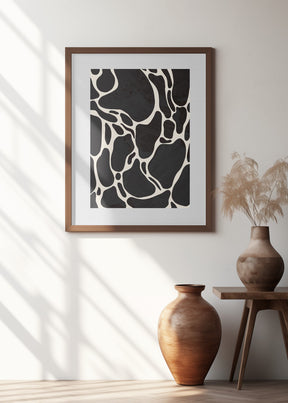 Giraffe Grey Poster