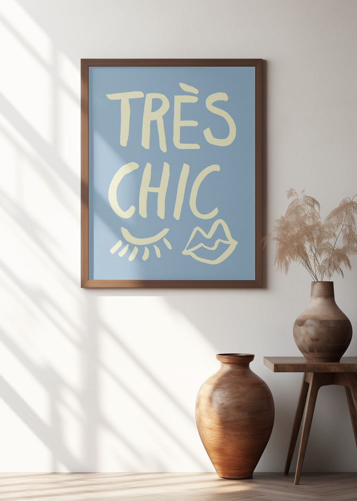 Très Chic Blue Poster