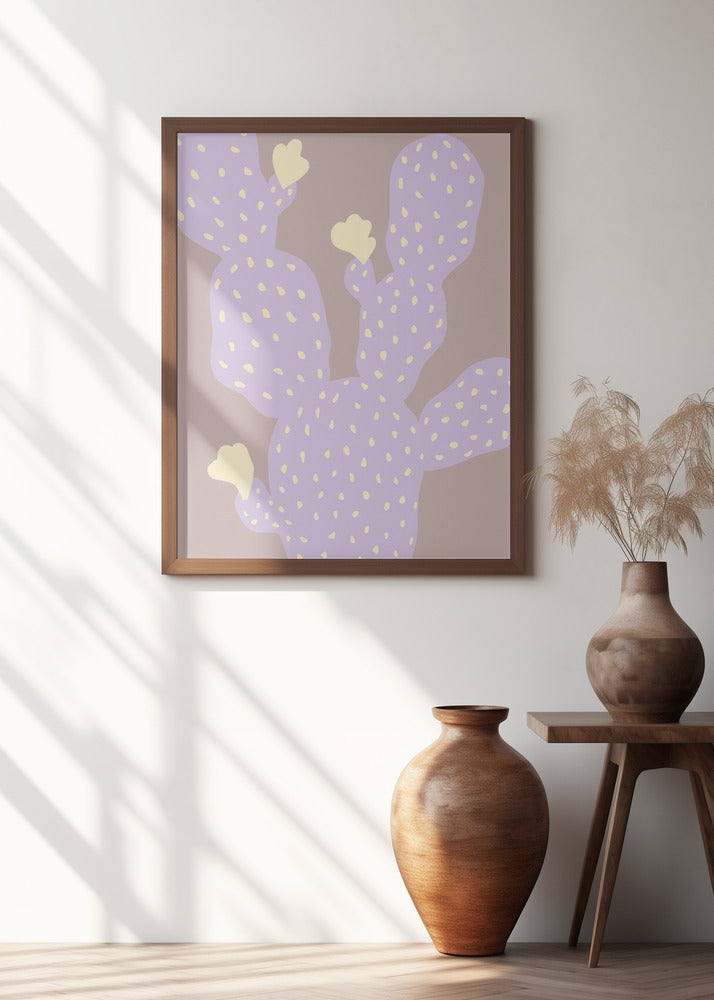 Lilac Cactus Poster