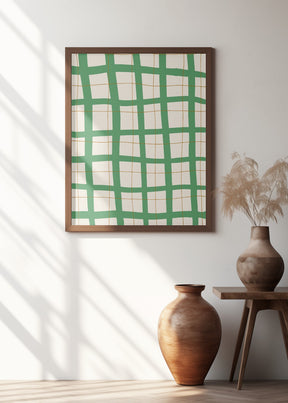 Green Grid Poster