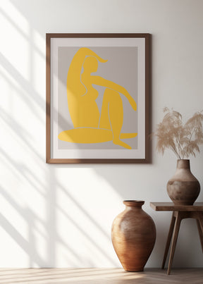 Yellow Figure Poster