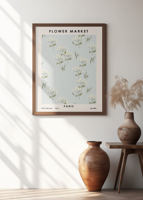 Flower Market Paris Poster