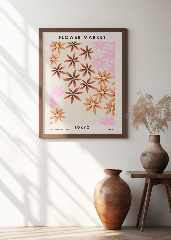 Flower Market Tokyo Poster