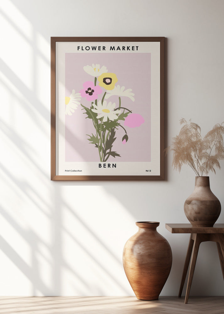 Flower Market Bern Poster