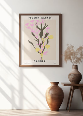 Flower Market Cannes Poster