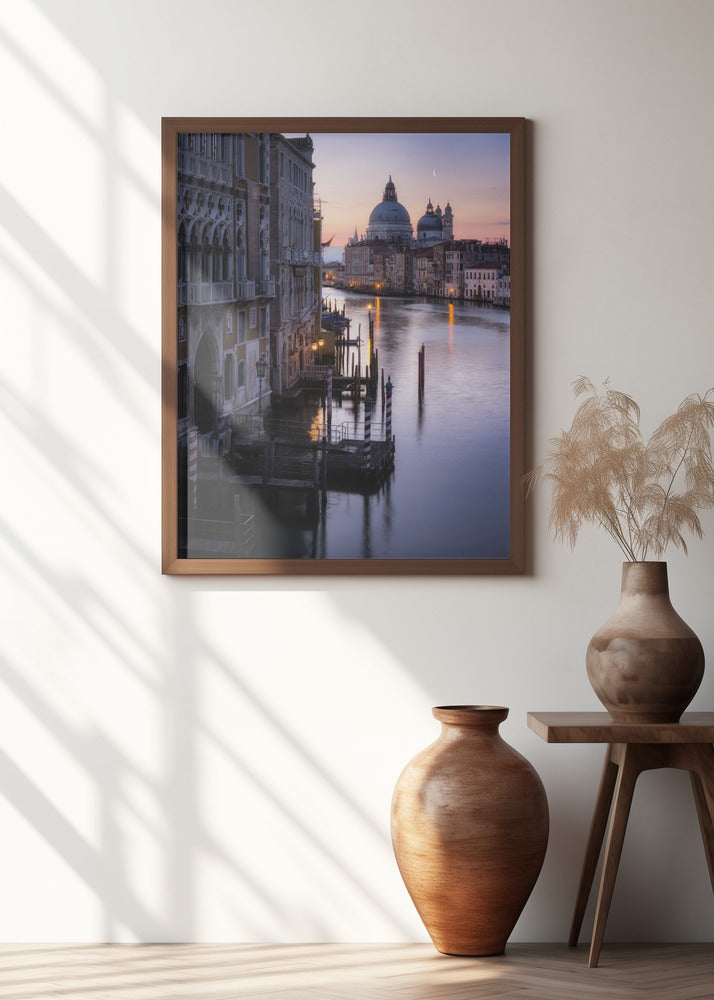 Venice, sunrise from the Academia bridge Poster