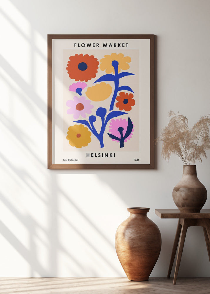 Flower Market. Helsinki Poster