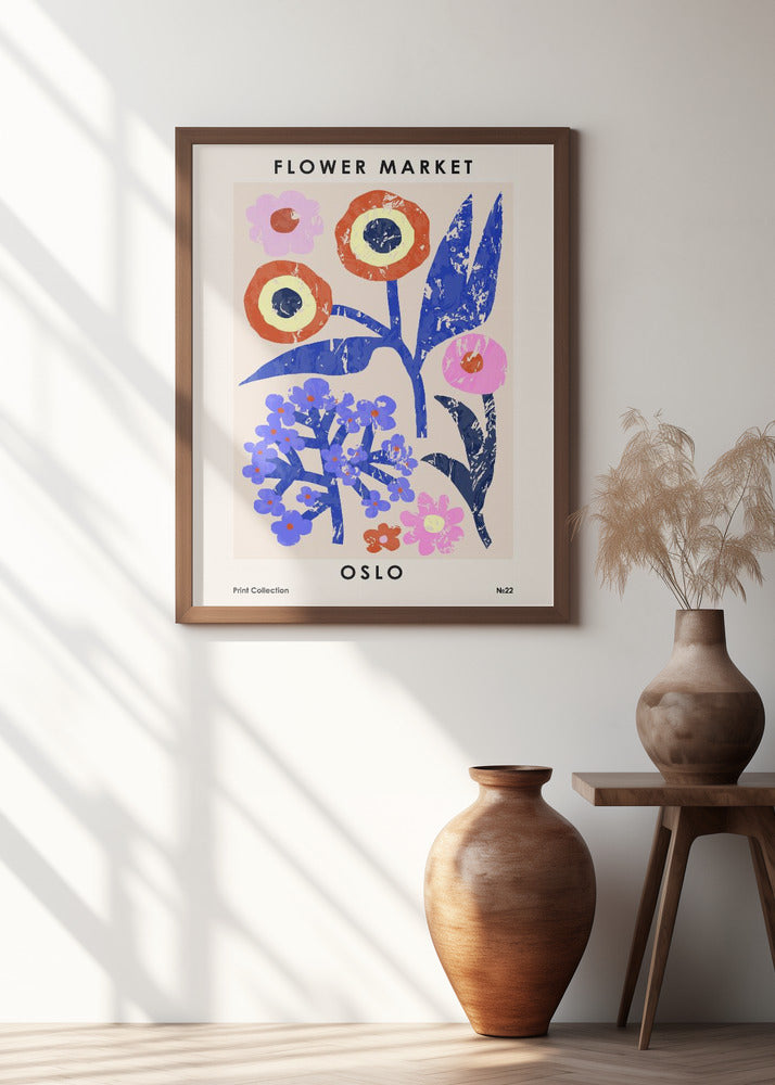 Flower Market. Oslo Poster