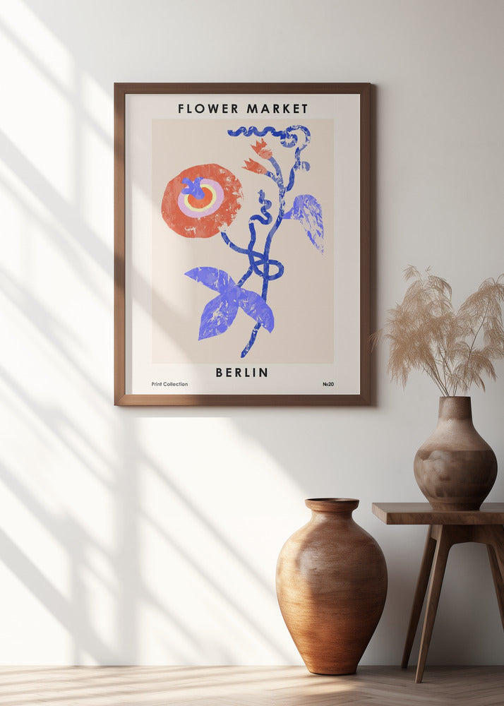 Flower Market. Berlin Poster