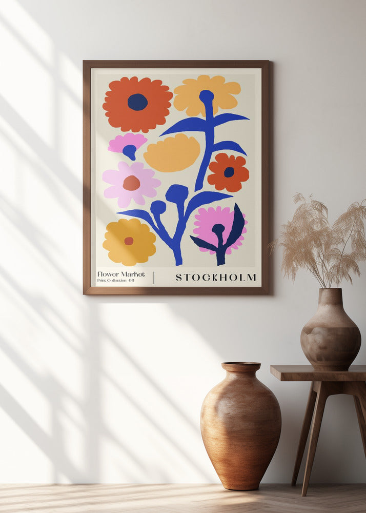Flower Market. Stockholm Poster