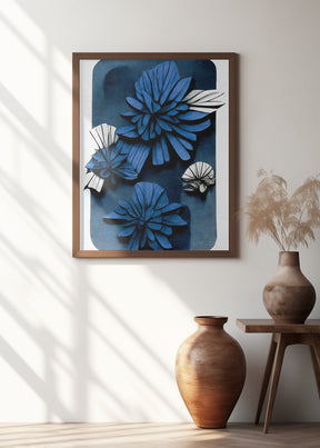 Blue Blossoms Poster