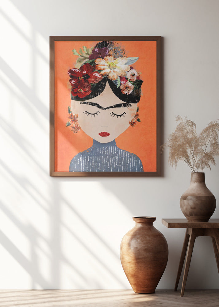 Frida (Orange Version) Poster