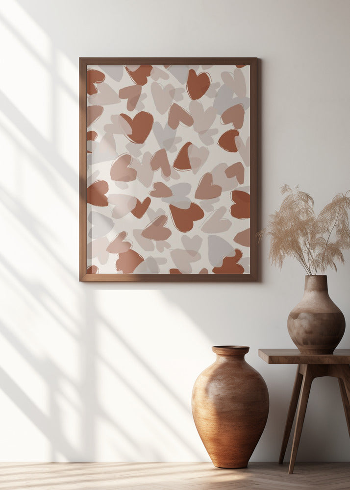 Pastel Hearts Poster