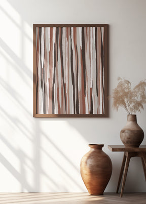 Pastel Thin Stripes Poster