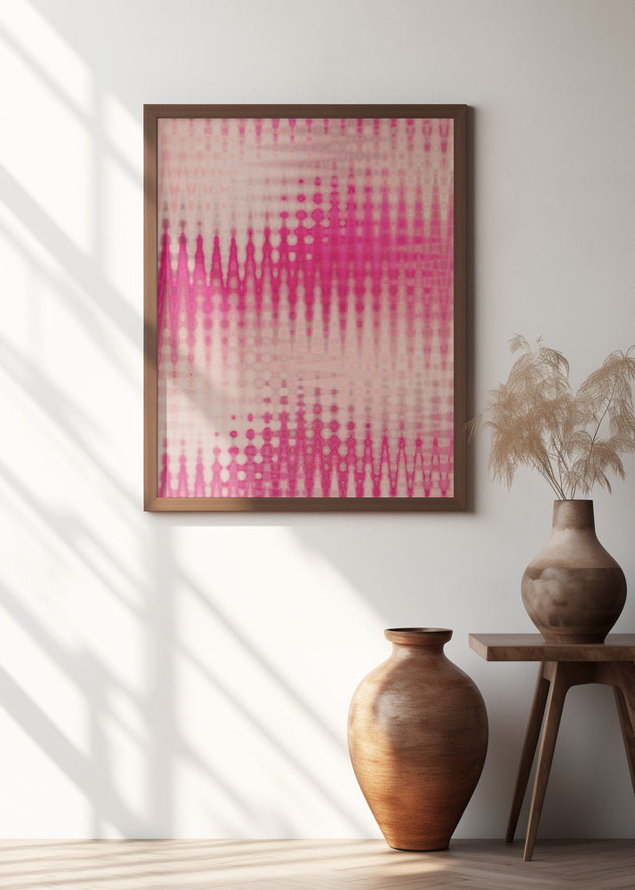 Pink Blurred Pattern Poster