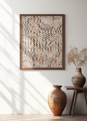 Ethno Zig Zag Pattern Poster