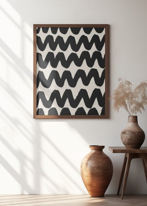 Thick Waves Pattern Poster