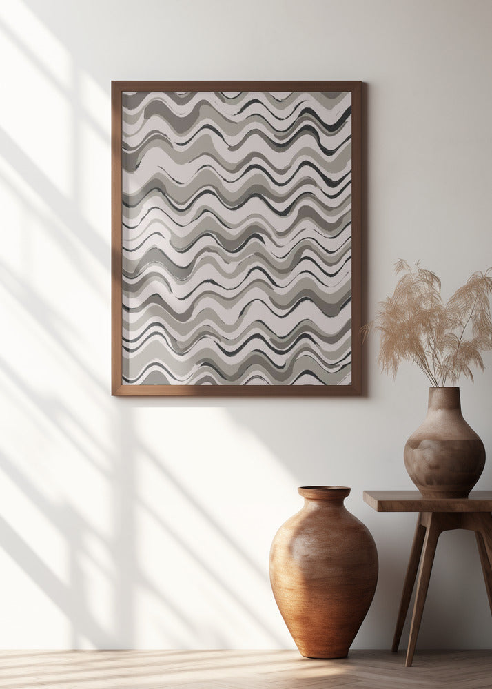 Wavey Pastel Pattern Poster