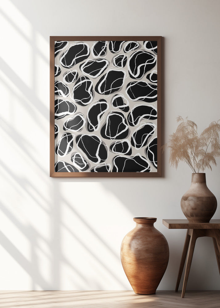 Back Stones Pattern Poster