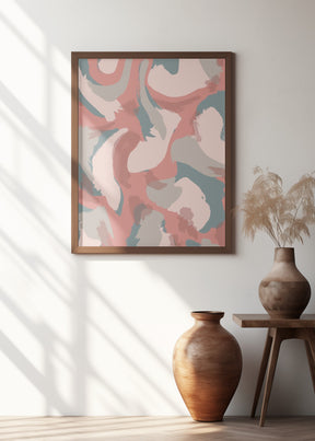 Pastel Strokes Pattern Poster