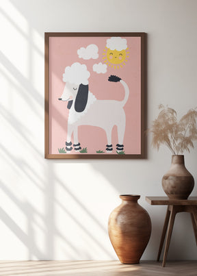 Happy Poodle Poster