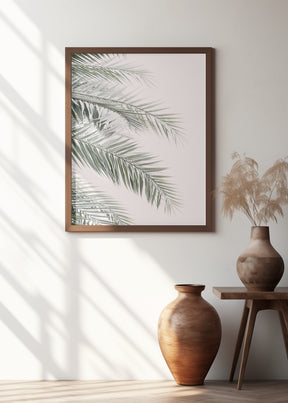 Blush Palm Leaves Poster