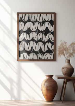 Radio Waves Pattern Poster