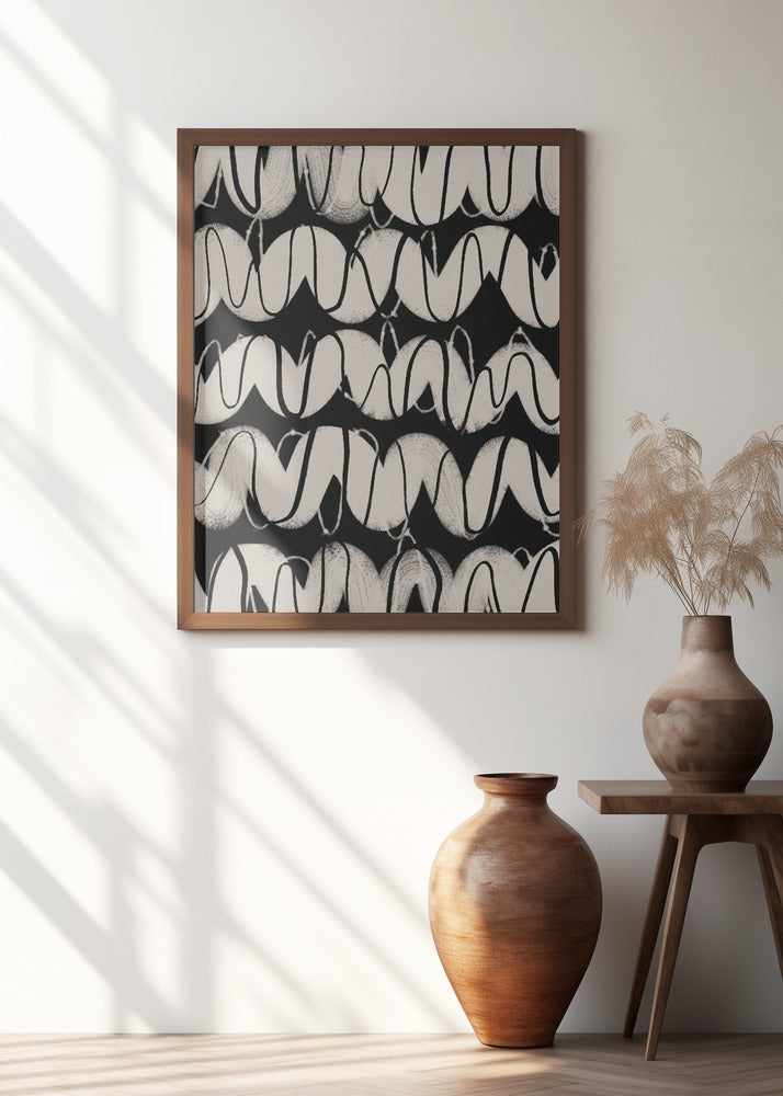 Radio Waves Pattern Poster