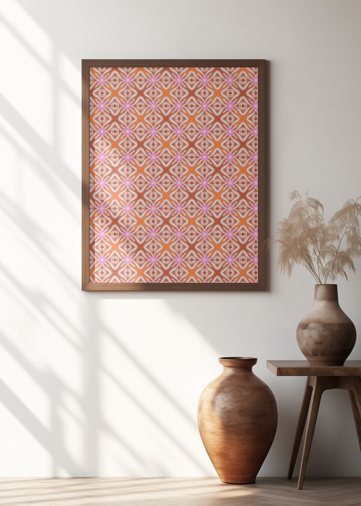 1970 Tile Pattern Poster