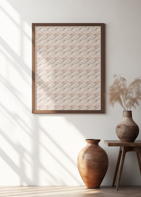 Pastel Waves Pattern Poster